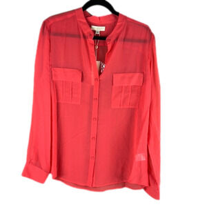 ERIN Fetherston Coral Revolve  Silk Blouse